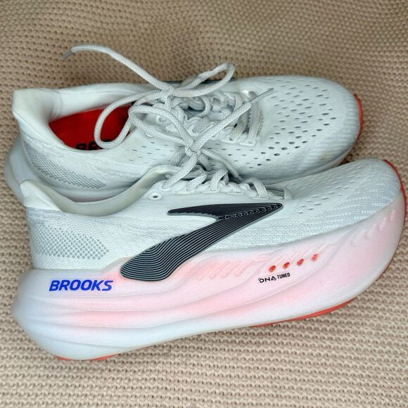 Brooks Glycerin Max Running Shoes in White/Diva Pink Size 7.5 EEEUC!! - Picture 2 of 8